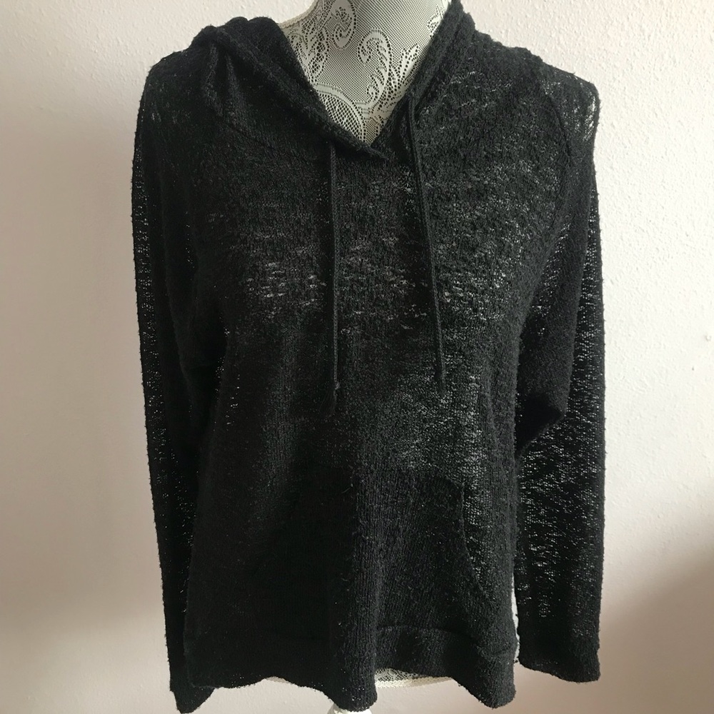 Black lightweight hoodie